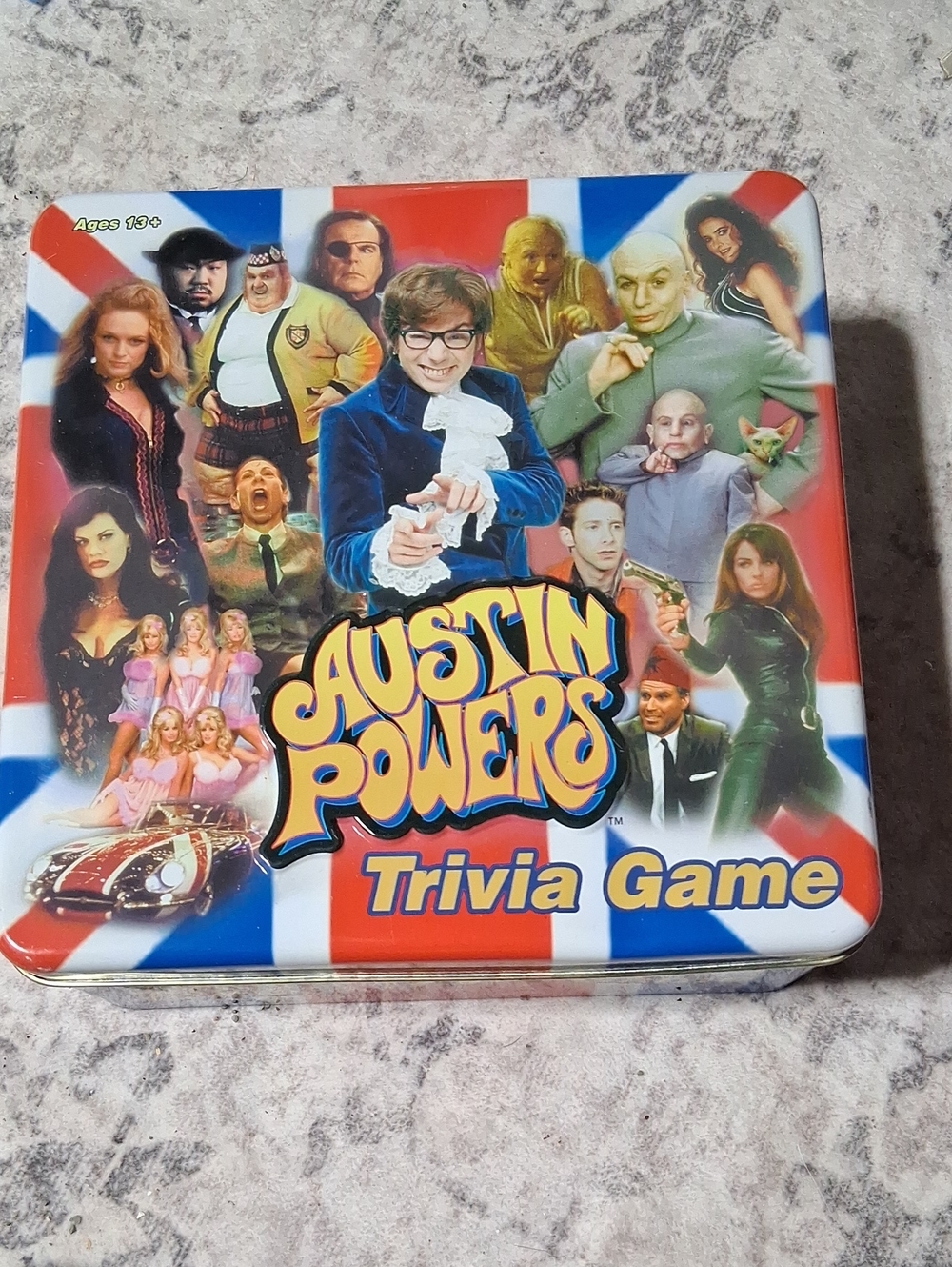 Austin Powers Trivia Game - Multicolor Collectible Tin NEW